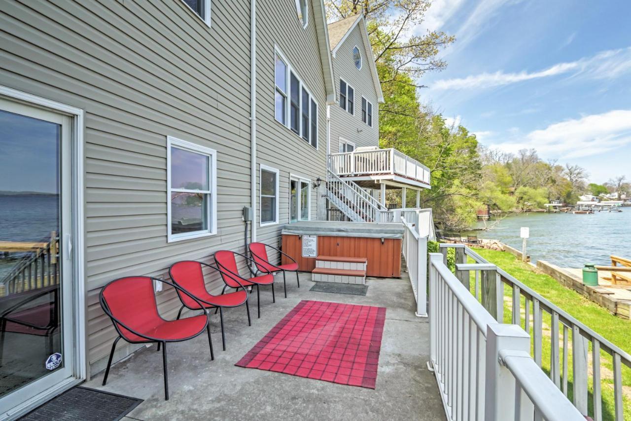 Waterfront Seneca Lake House Fire Pit And Boat Dock Geneva Dış mekan fotoğraf