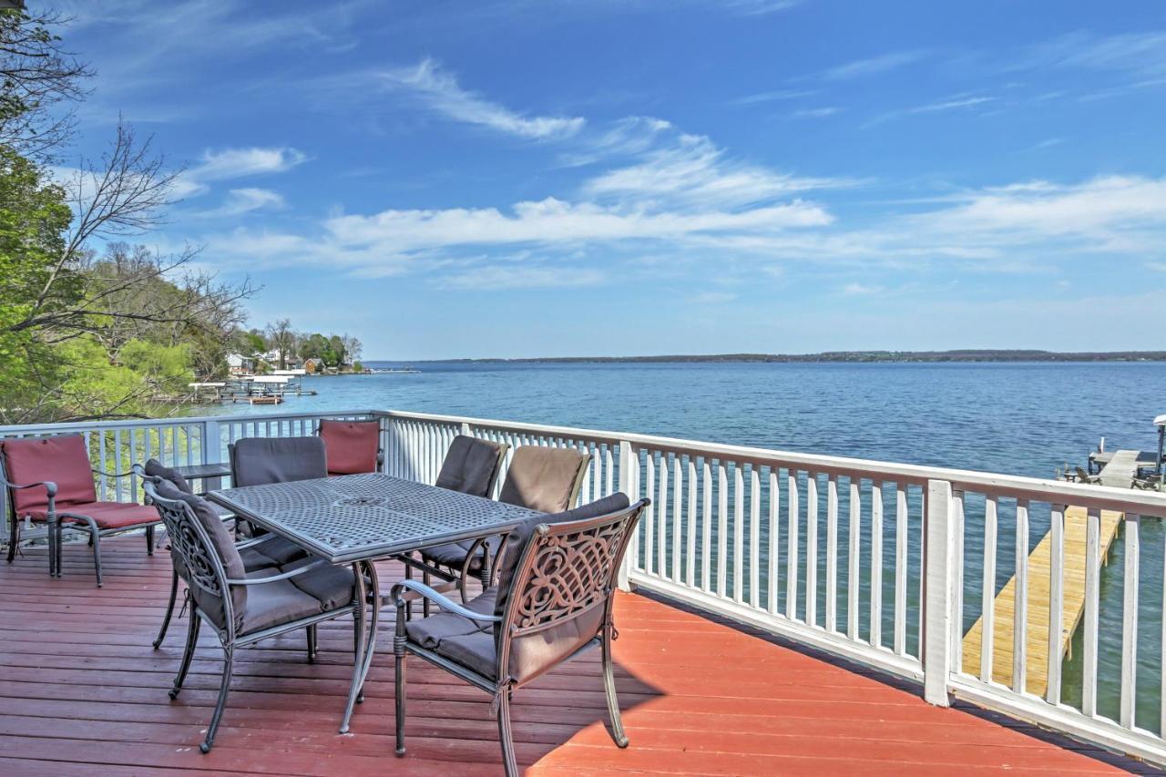 Waterfront Seneca Lake House Fire Pit And Boat Dock Geneva Dış mekan fotoğraf